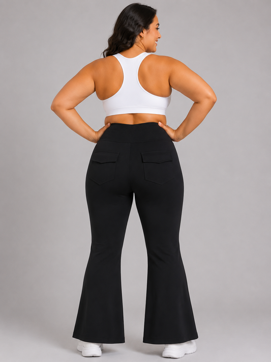 Drawstring Flare Pants