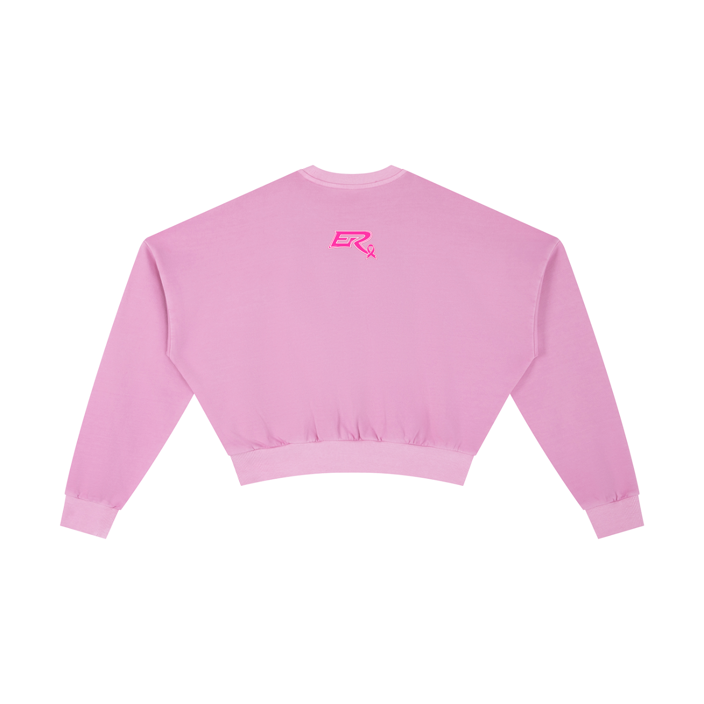 Pink Ribbon Cropped Sweatshirt