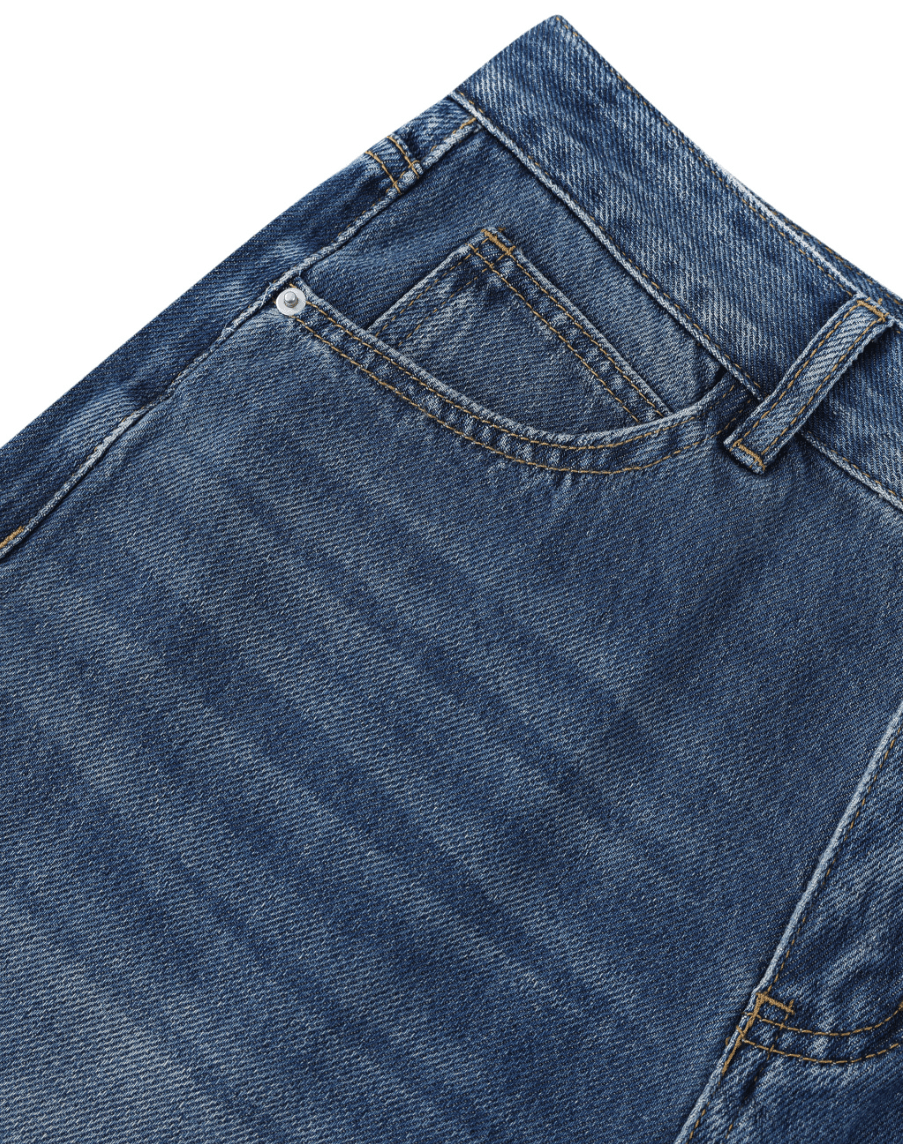 Vintage Wash Wide Leg Jeans Elevate Reality Apparel