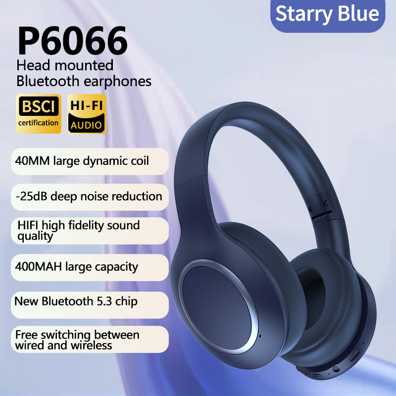 P6066ANC Over The Ear Headphones - Elevate Reality Apparel