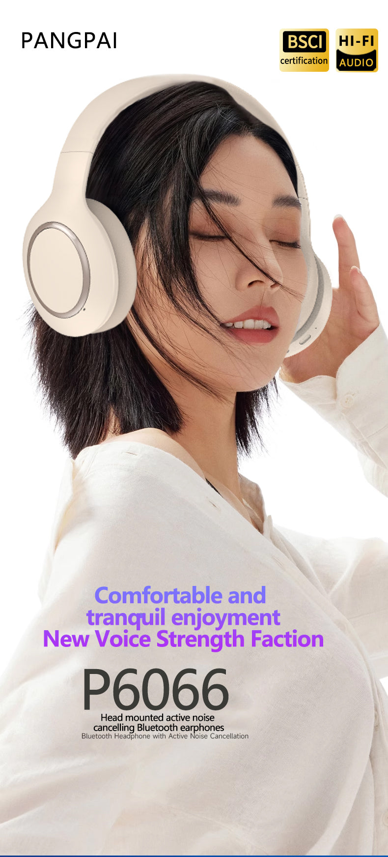 P6066ANC Over The Ear Headphones - Elevate Reality Apparel