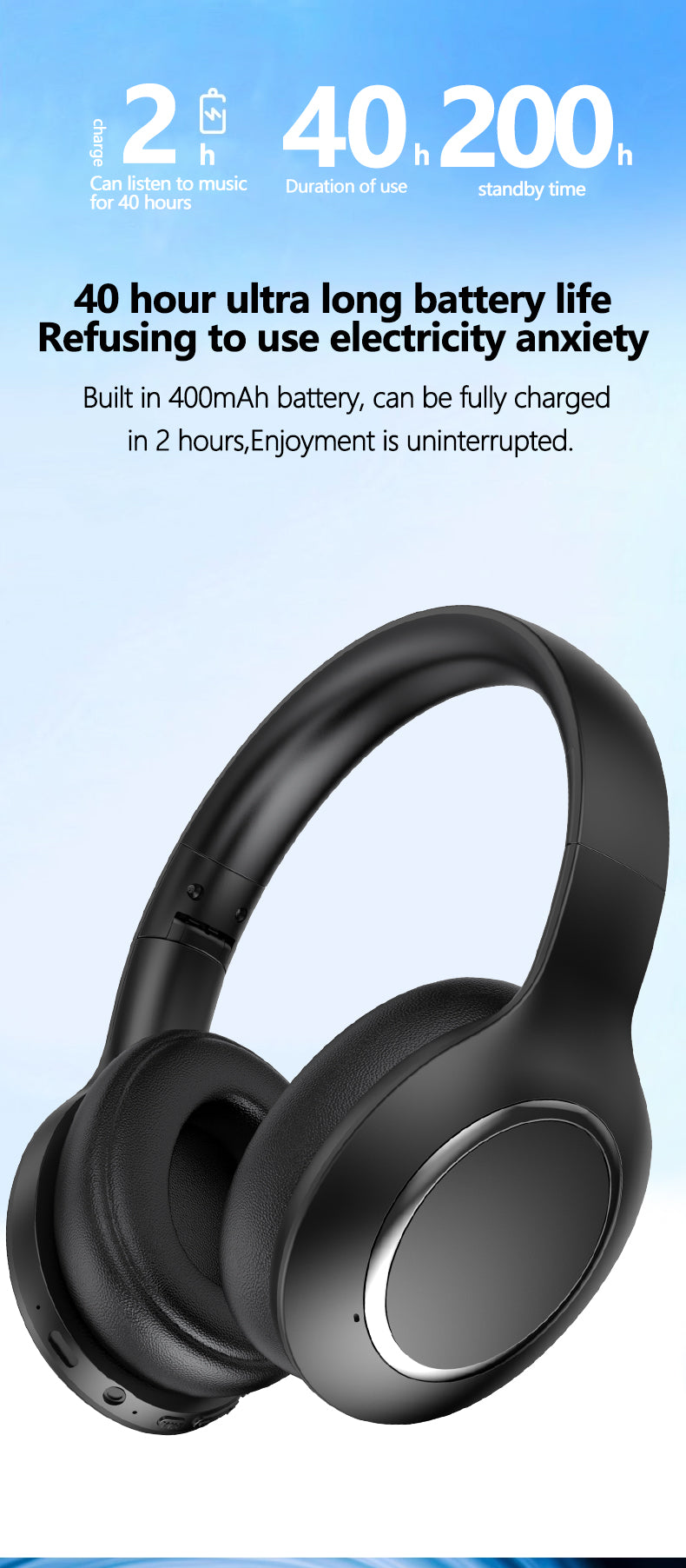 P6066ANC Over The Ear Headphones - Elevate Reality Apparel