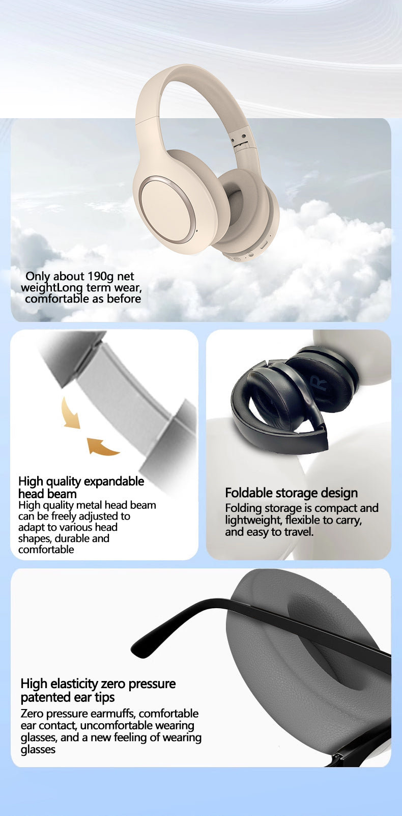 P6066ANC Over The Ear Headphones - Elevate Reality Apparel