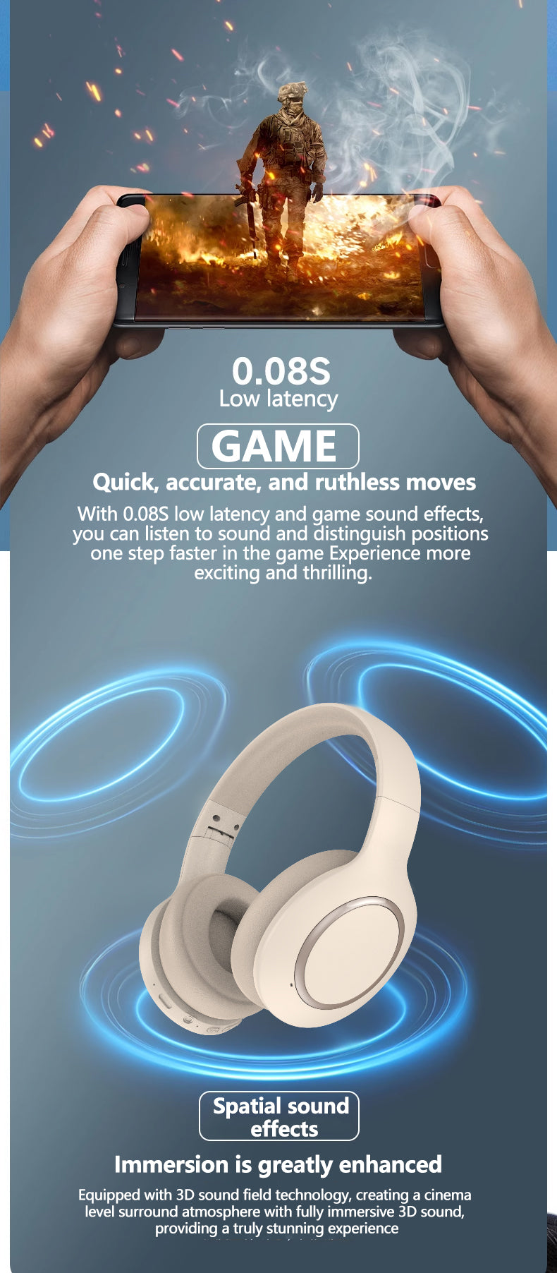 P6066ANC Over The Ear Headphones - Elevate Reality Apparel