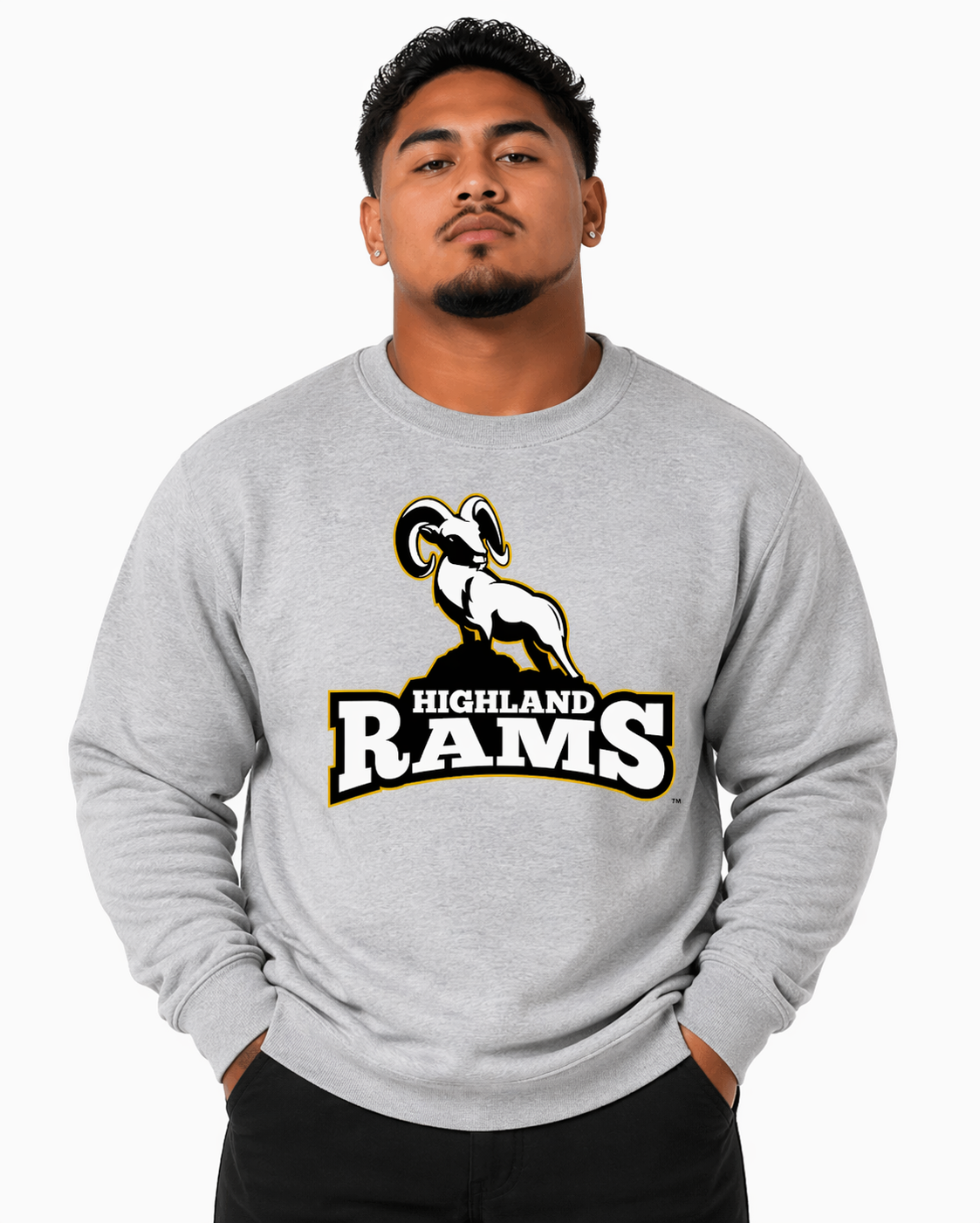 Heat Press School Support Crew Neck Sweatshirt