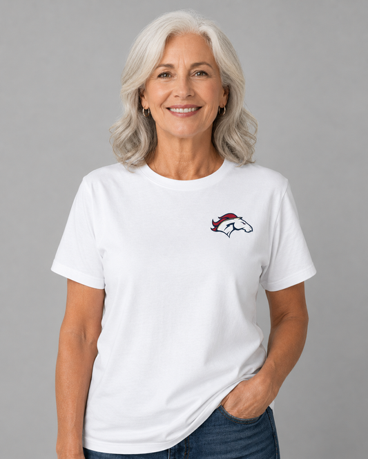 Embroidered School Support Tee Shirt