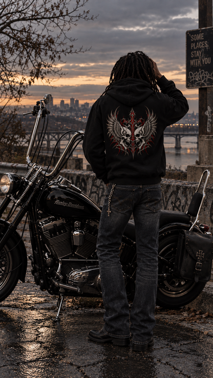 TWIN SOULS ZIP UP HOODIE