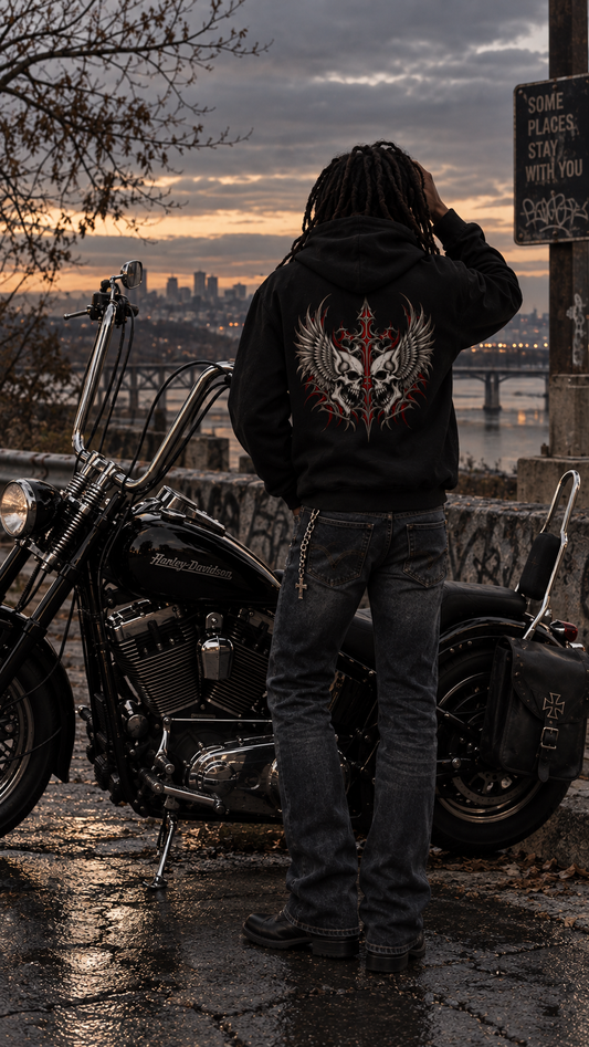 TWIN SOULS ZIP UP HOODIE