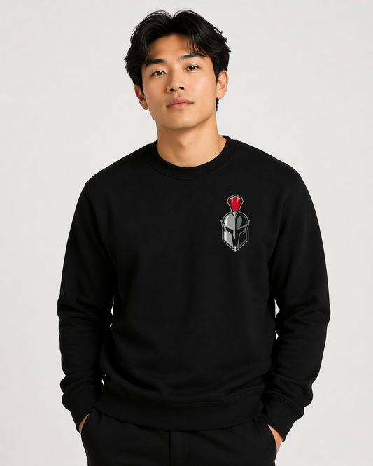 Embroidered School Support Crew Neck Sweatshirt