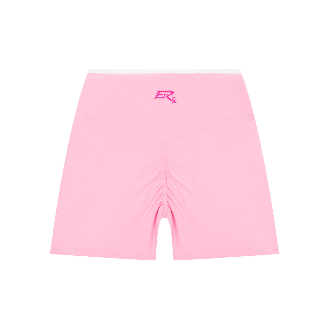 Pink Ribbon Color Block Shorts