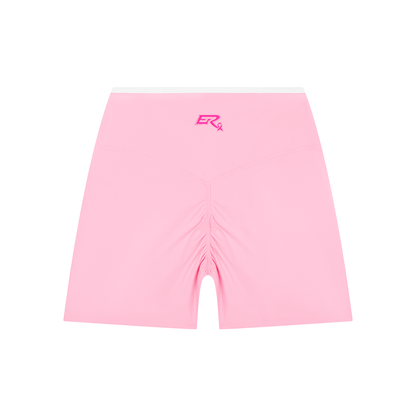 Pink Ribbon Color Block Shorts