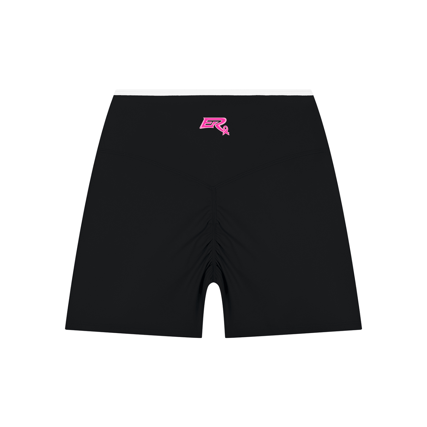Pink Ribbon Color Block Shorts
