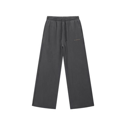 Elevate Sweats unisex cotton sweatpants in dark gray, perfect for casual and sporty looks.
