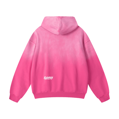 Pure cotton thick washed fabric texture on drop shoulder oversized hoodie