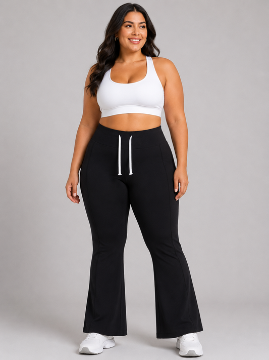 Drawstring Flare Pants