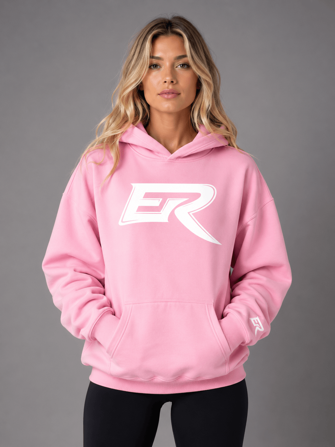 All Star Oversize Fleeced Hoodie front view showing premium heavyweight fabric drop shoulder design