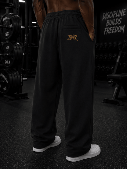 Elevate Single Stripe Sweatpants shown from the back, ideal for casual, sporty, or outdoor wear.