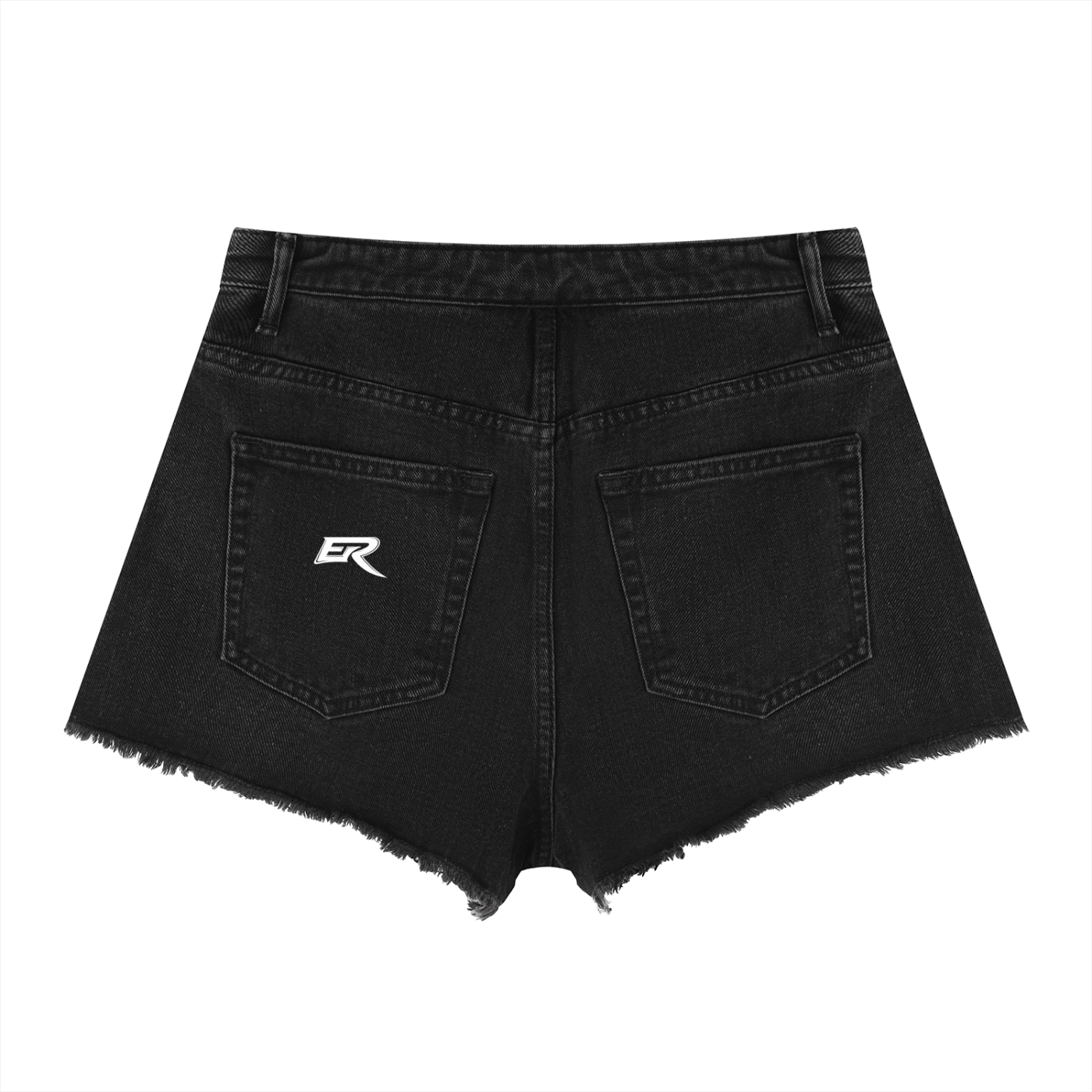 High Rise Denim Shorts