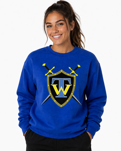 Heat Press School Support Crew Neck Sweatshirt