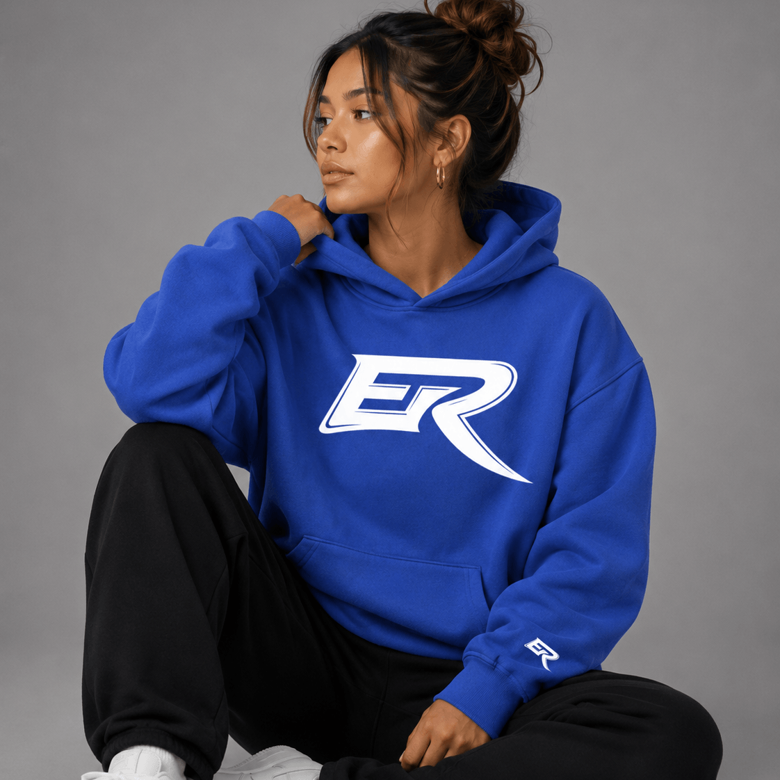 All Star Oversize Fleeced Hoodie front view showing premium heavyweight fabric drop shoulder design