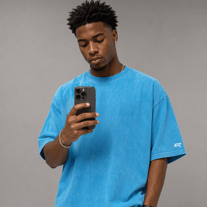 Snow Washed Oversized Tee Shirt - Elevate Reality Apparel