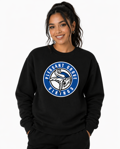 Heat Press School Support Crew Neck Sweatshirt