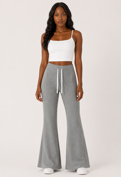 Drawstring Flare Pants