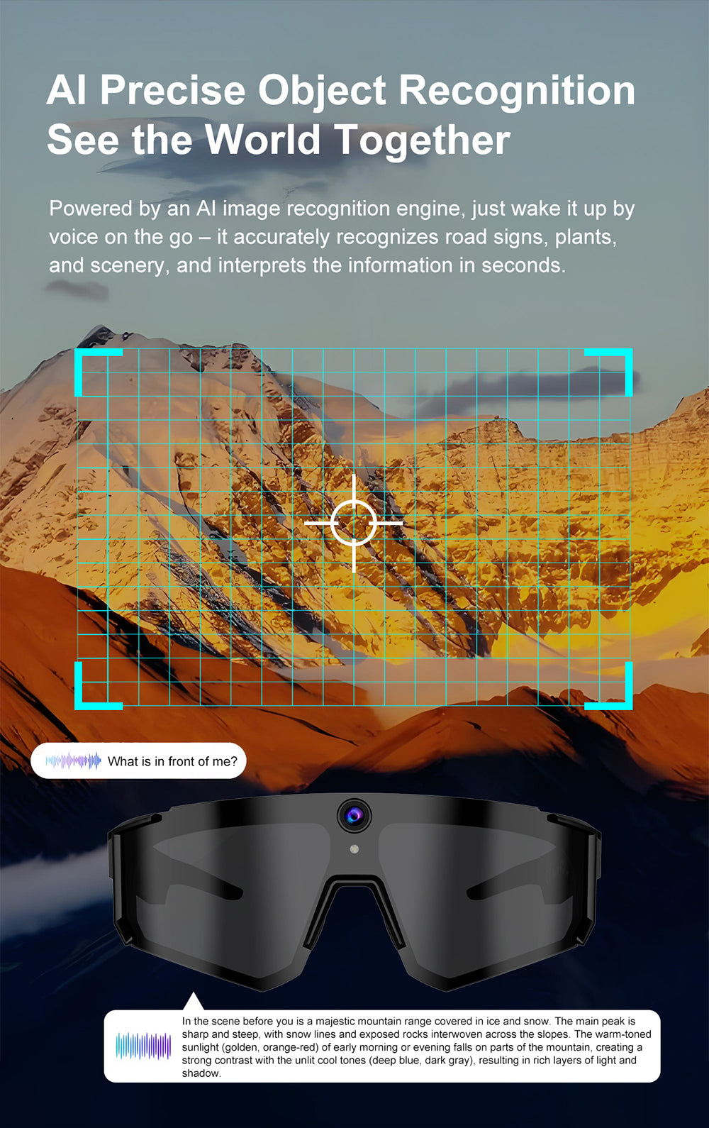 V06S Sporty Smart Glasses