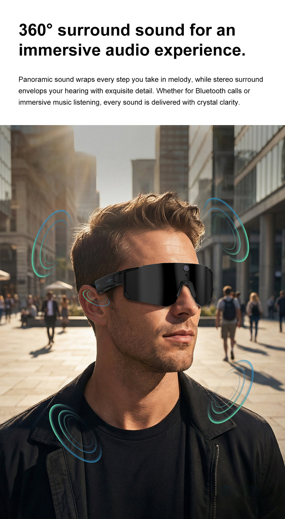 V06S Sporty Smart Glasses