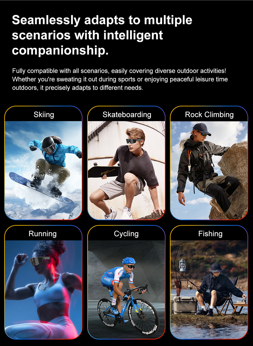 V06S Sporty Smart Glasses