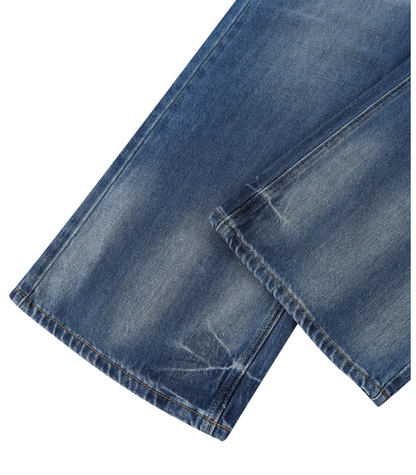 Vintage Wash Wide Leg Jeans