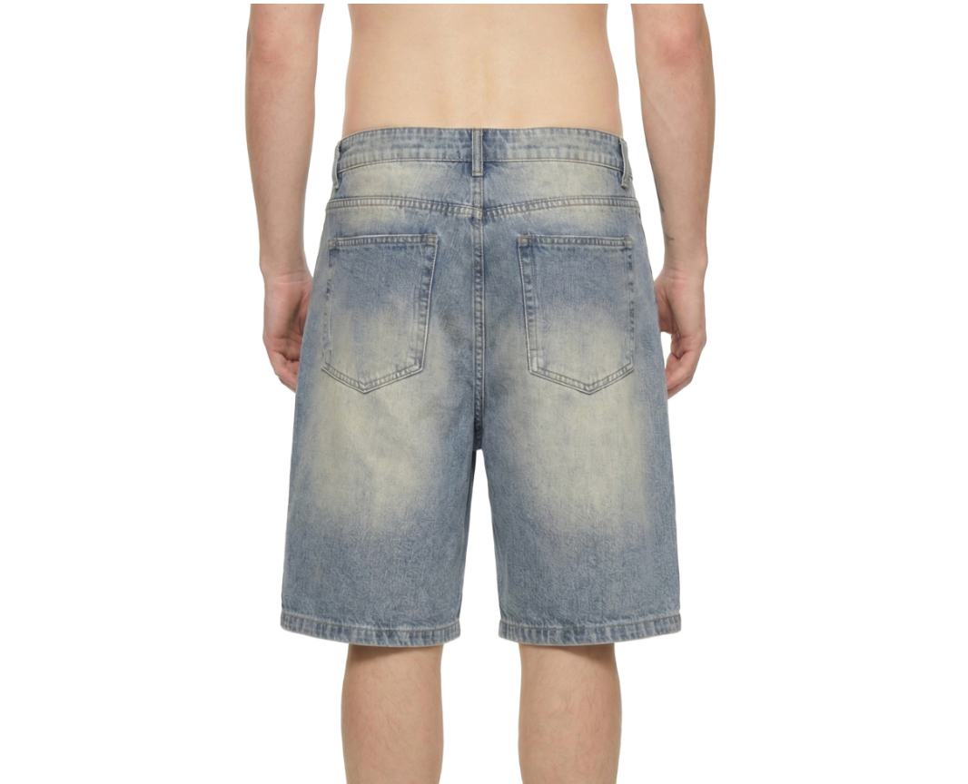 Distressed Denim Shorts