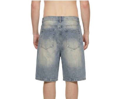 Distressed Denim Shorts