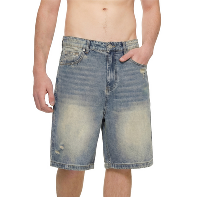 Distressed Denim Shorts