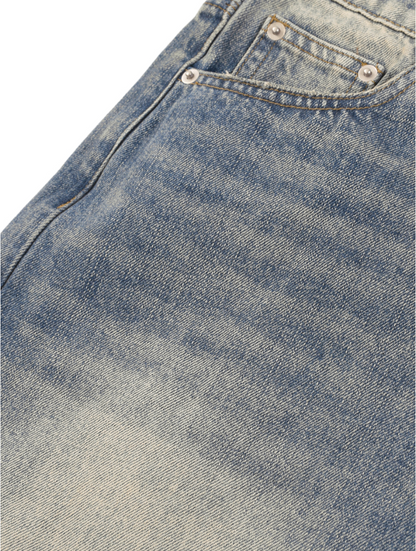 Distressed Denim Shorts