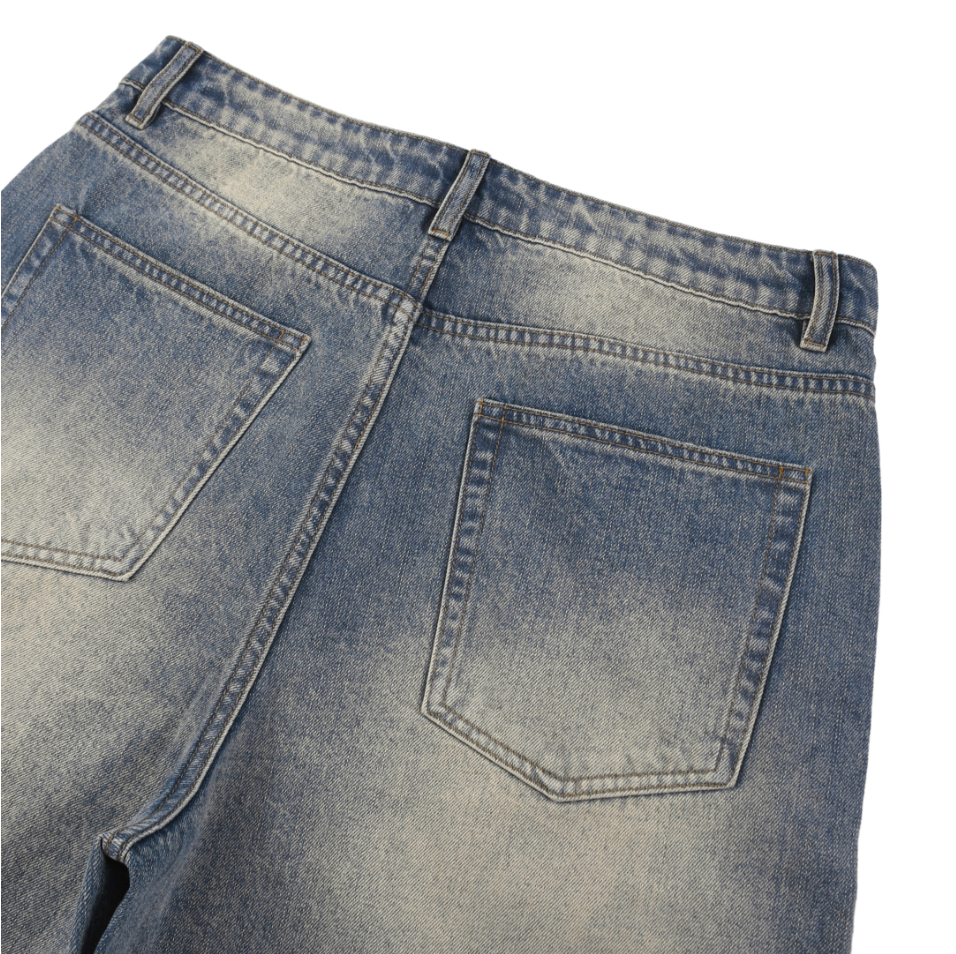 Distressed Denim Shorts