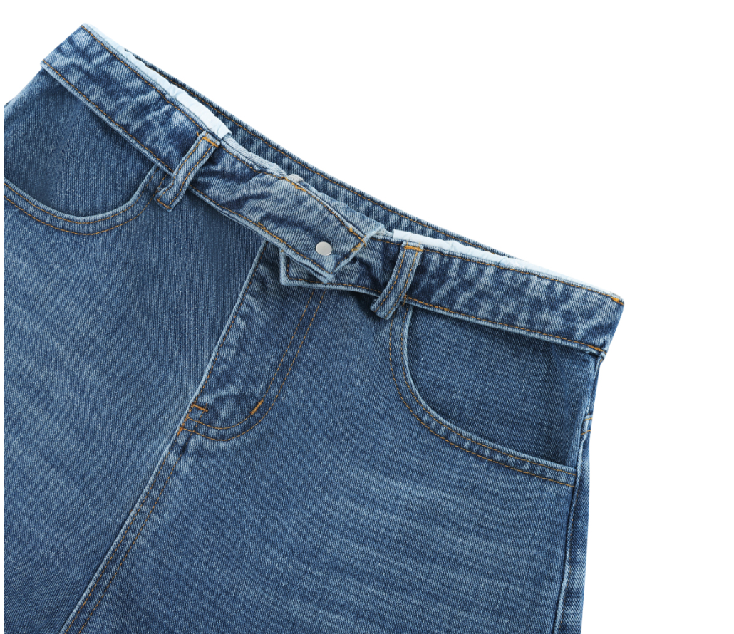 High Rise Denim Shorts