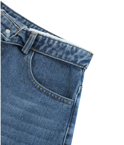 High Rise Denim Shorts