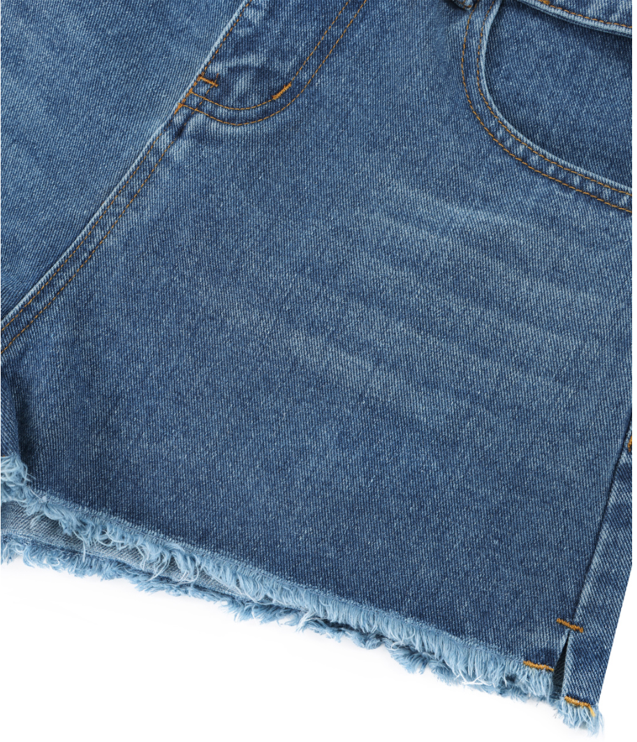High Rise Denim Shorts