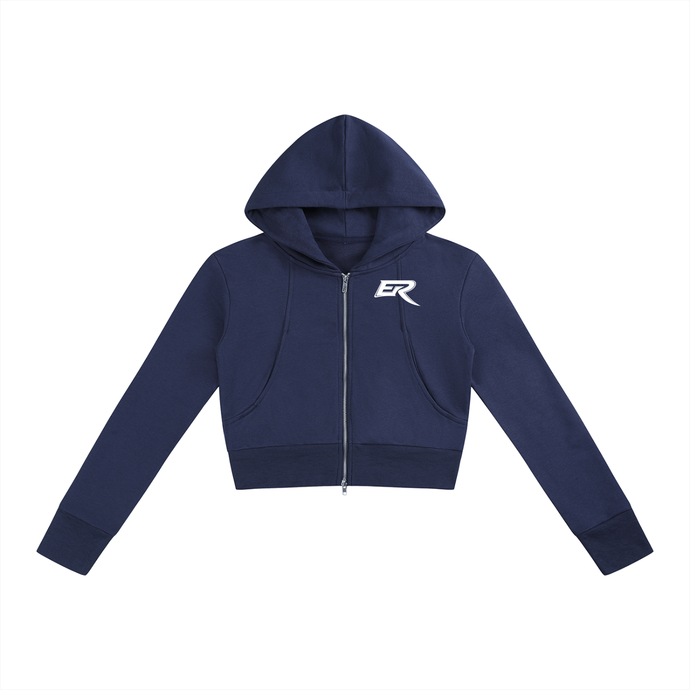Cropped Zip Hoodie