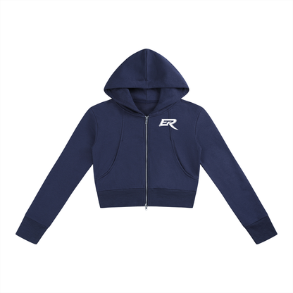 Cropped Zip Hoodie