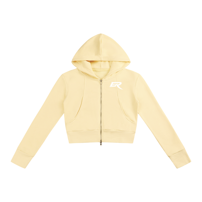 Cropped Zip Hoodie