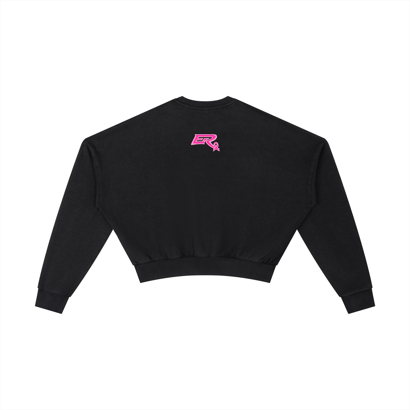 Pink Ribbon Cropped Sweatshirt