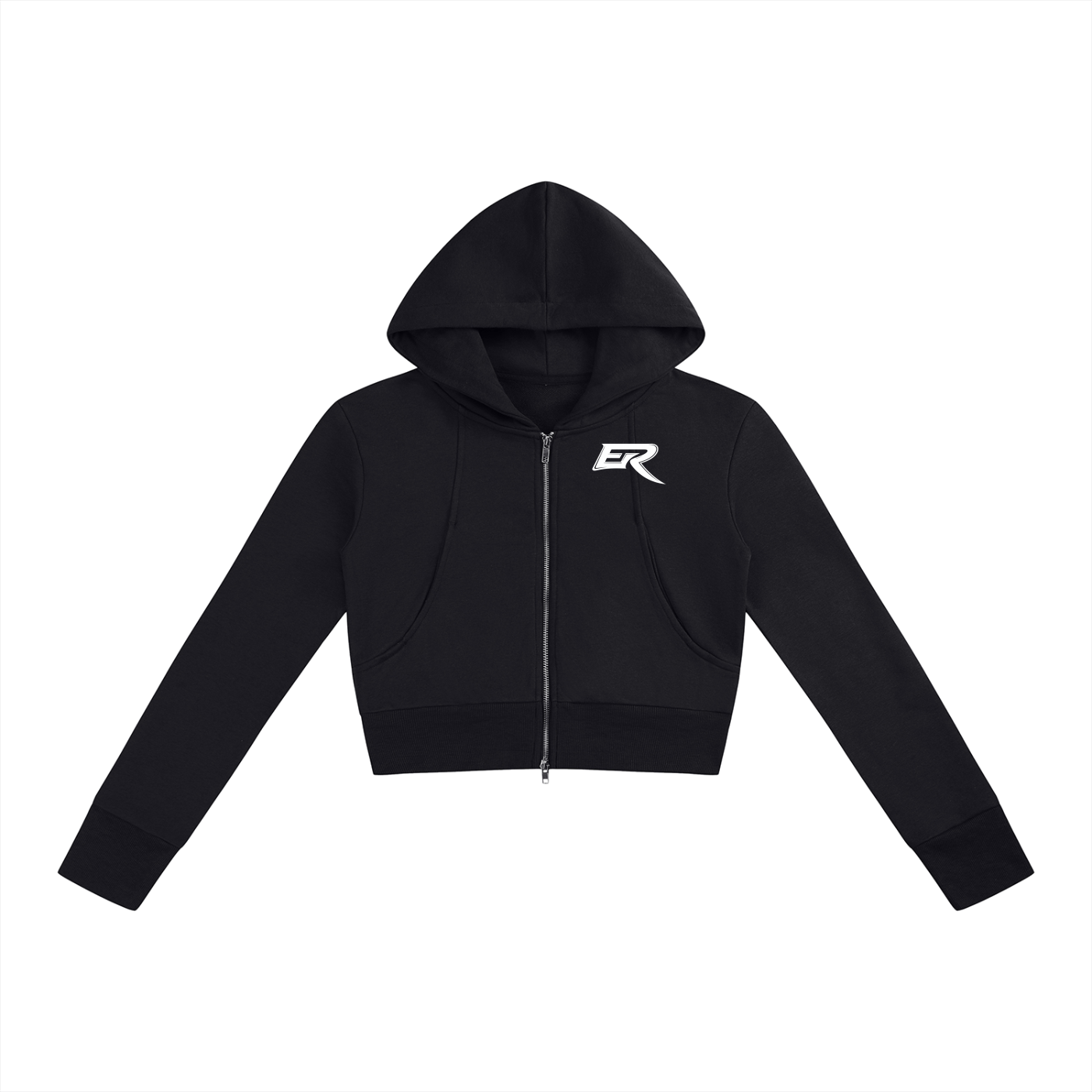 Cropped Zip Hoodie