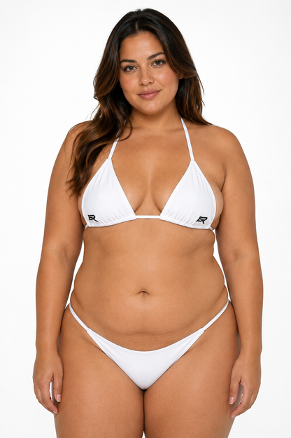 White Rose String Bikini Top