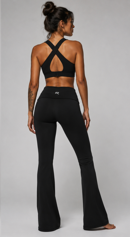 High Rise Flared Leggings