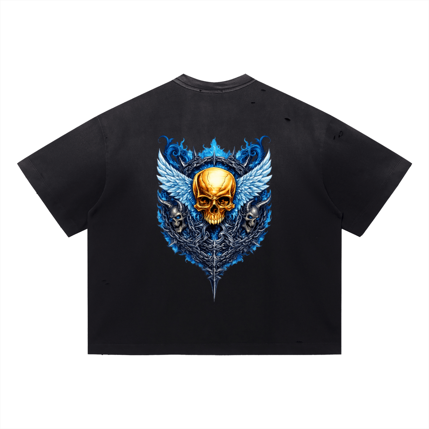 SAPPHIRE CHAINS OF SOVEREIGN TEE | Elevate Reality Apparel - Elevate Reality Apparel