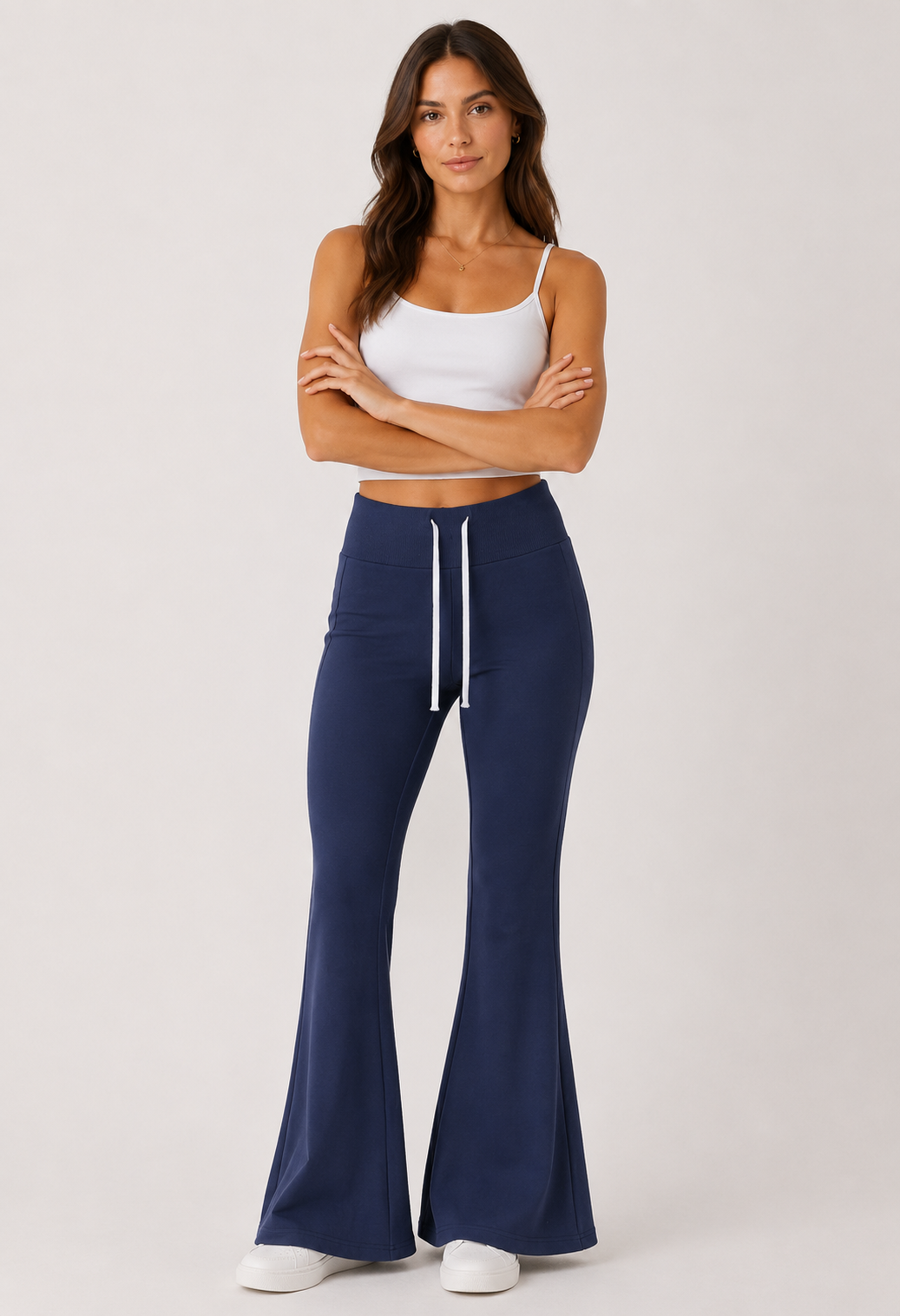 Drawstring Flare Pants