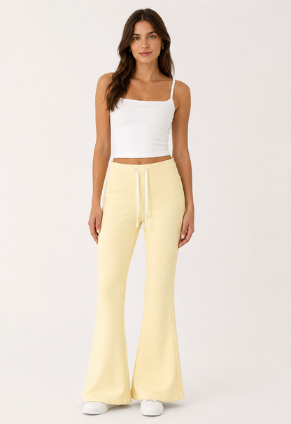 Drawstring Flare Pants
