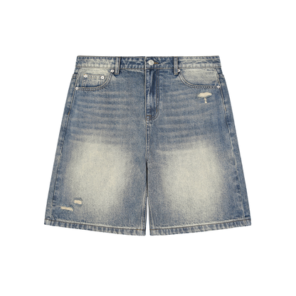 Distressed Denim Shorts